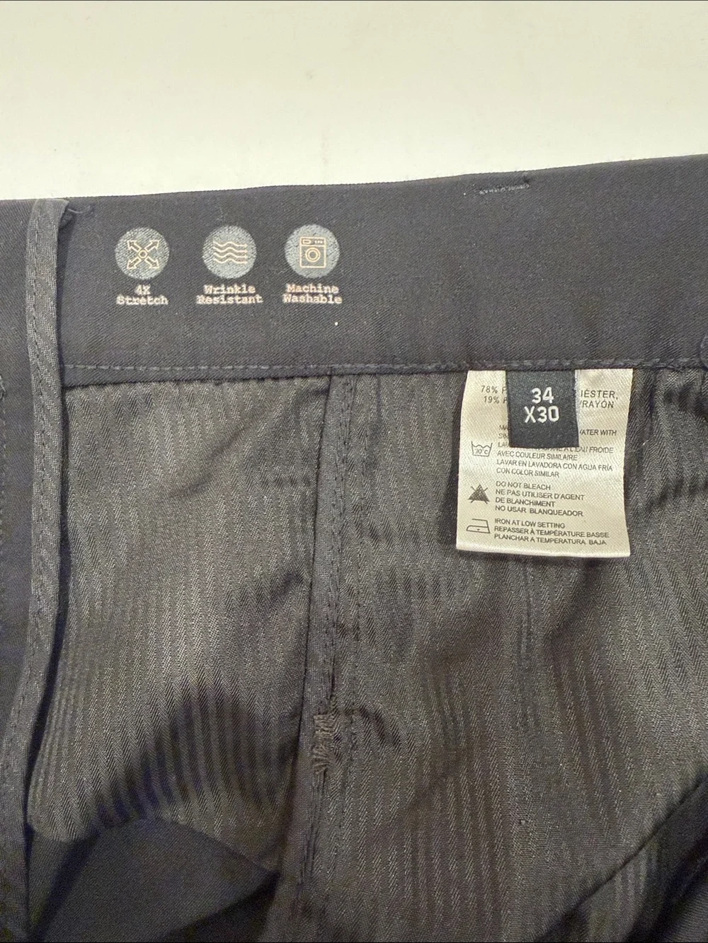 Report Collection Black Men's Dress Pants - Slim Tailored Look